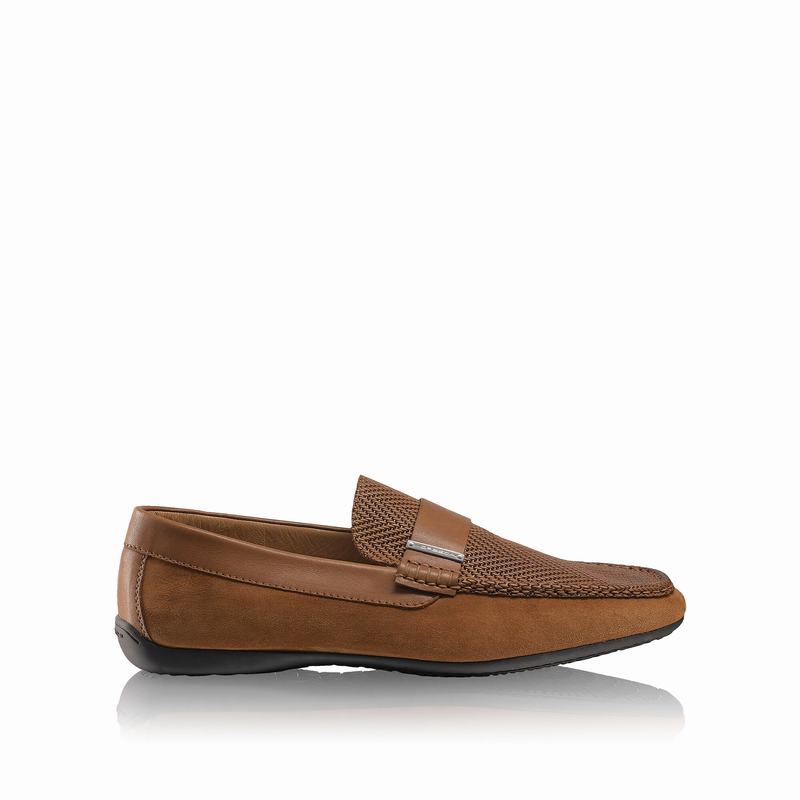 Russell & Bromley Yoga Classic Loafers Mens Brown [RSW6568IO]